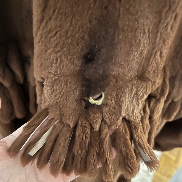 Zuki fringed sheared beaver coat - Picture 4 of 6